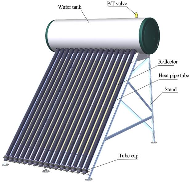 緊湊型熱管太陽能熱水器